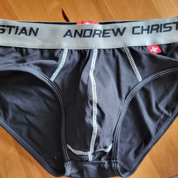 Andrew Christian Vintage Briefs Medium Black NEW - Picture 6 of 10